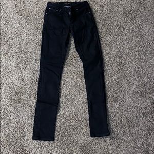 Men’s skinny black nudie jeans